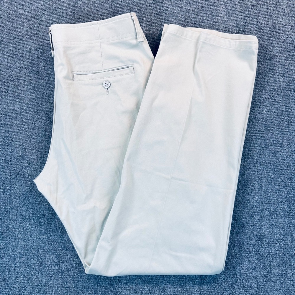 Lee Extreme Comfort Straight Fit Pants Mens 33x32 Khaki Performance Series Chino